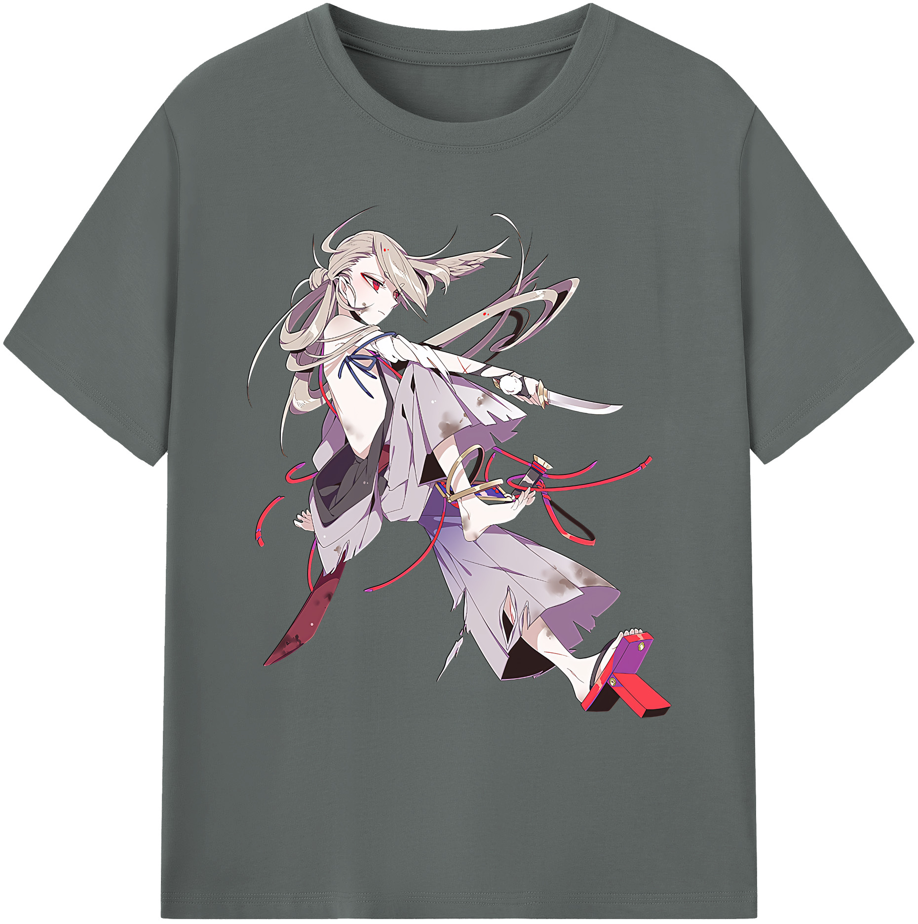 （画像用） 刀剣乱舞 Touken Ranbu 綿100％ メンズ半袖Tシャツ｜肌触りやわらか＆通気性